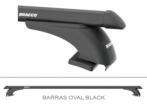 Imagen 2 de 10 de Porta Equipajes Fiat Pulse 2022+ Barra Negra Bracco Original