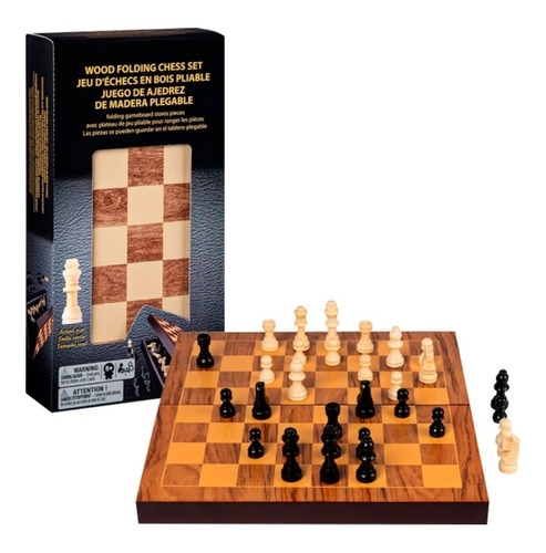 Juego De Ajedrez En Madera Plegable Caffaro 98367