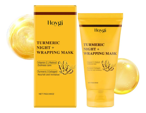 Mascarilla De Envoltura Nocturna Con Colágeno Y Cúrcuma Revi
