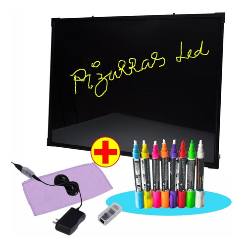 Pizarra Led 50 X 70 + 8 Plumones Neón Oferta !!!