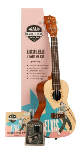 Kit Ukelele Kala Kala-ltp-c-erb Rokabilly En Caja