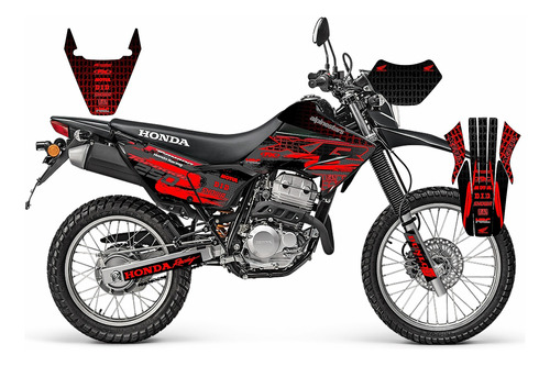 Honda Tornado Xr 250 Graficos Diseños Calcas Stickers