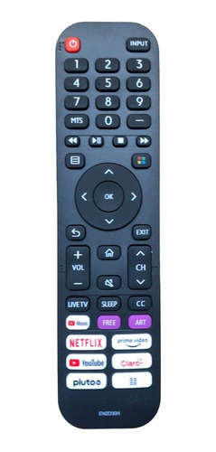 Control Smart 4k Para Tv Hisense 43h6g 50h6g 55h6g 65h6g