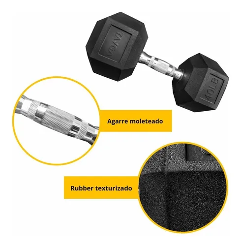 Mancuernas hexagonales 40 libras new arrivals