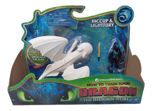 Hiccup & Lightfury  Entrenando A Tu Dragon Spin Master