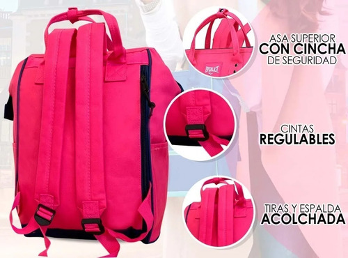 Imagen 5 de 8 de Mochila Cartera Everlast Urbana Anti Robo Resistente Liviana