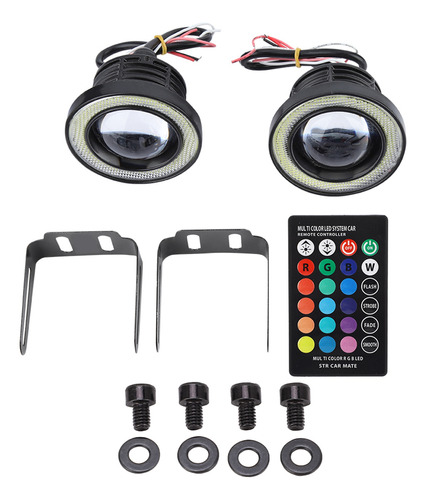 Control Remoto Cob Fog Car De 30 W, Led Rgb, Ojo De Ángel, H