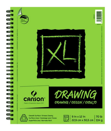 Block Dibujo Bocetos Canson Drawing Arte 22.9 X 30.5 60h