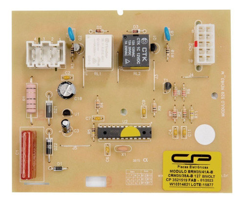 Placa Módulo Geladeira Brm35 Crm35 Brm41 Bru49 326059370