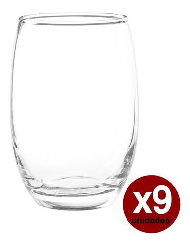 Copa Sin Tallo X9u | Vaso Mikonos | Vidrio Transparente