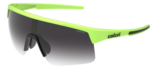 Óculos Solar Colcci Victory C0252kg433 Verde Neon C0252 Cor da lente Cinza Degrade Desenho Esportivo