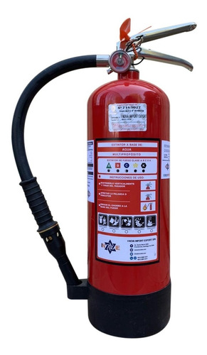 Imagen 1 de 4 de Extintor Profesional Cold Fire 6 Litros Color Rojo