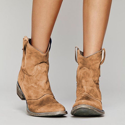 Botines Vaqueras Vintage Con Punta Botas Martin Para Dam [u]