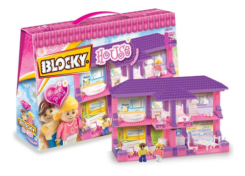 Blocky Bloques Ladrillos Para Armar Nena Blocky House Casa