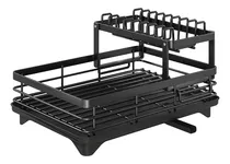Comprar Escorredores De Louça Com Dupla Camada De Aço Carbono E Grande Capacidade Yesop Cor Preto