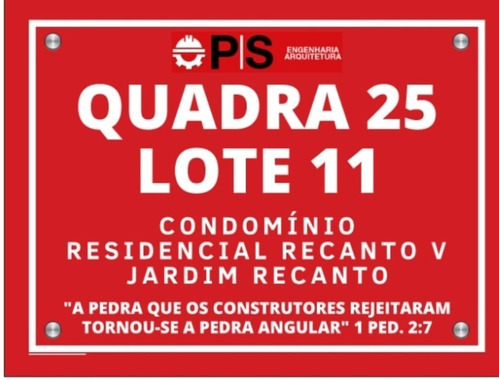 Placa Em Vidro Com Endereço Residencial 40x30cm