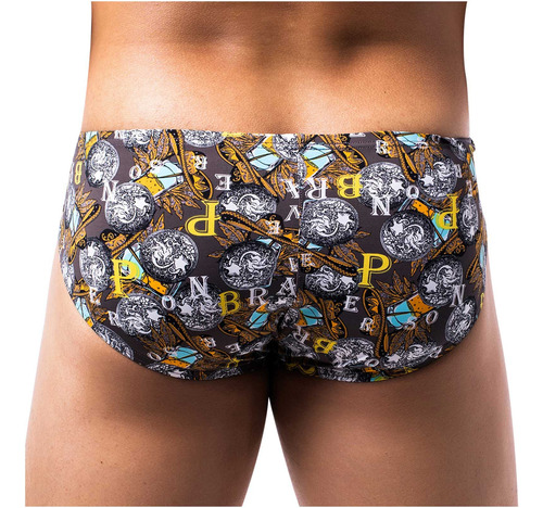 Bragas Transpirables De Cintura Baja Con Estampado Casual De