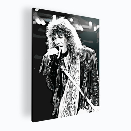 Cuadro Decorativo Moderno Mural Poster Bon Jovi 30x42 Mdf