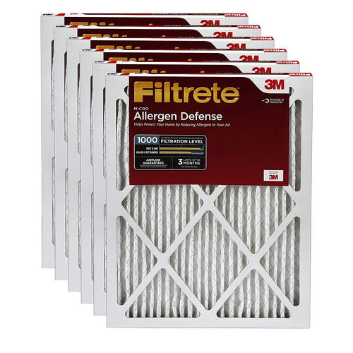 6x Filtro De Aire 16x25x1 Mpr 1000, Allergen Defense  (x3jm)