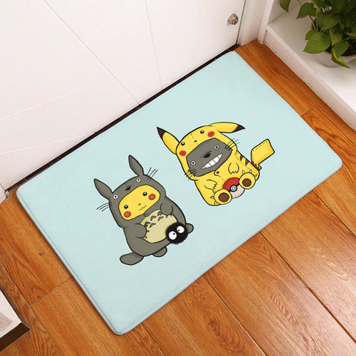 Alfombra Totoro Y Pikachu