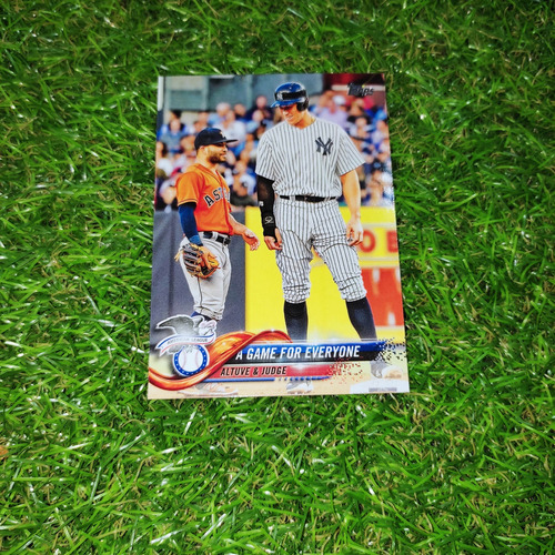 Cv José Altuve Y Aaron Judge Topps Update 2018 Game Everyone