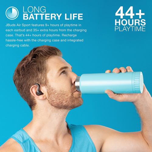 Fones De Ouvido Bluetooth Jlab Jubuds Air Sport Gen 3 Com Es
