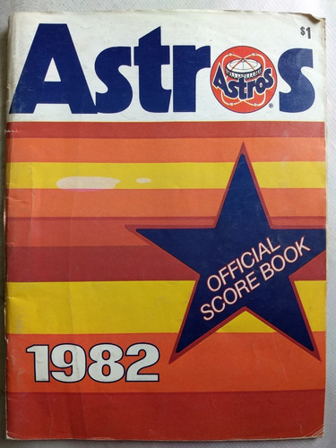 Revista Astros Official Score Book 1982