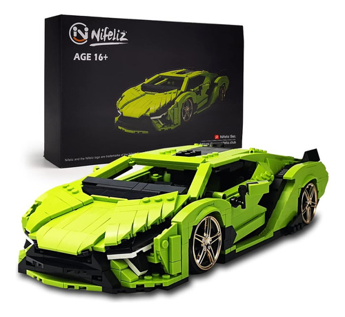 Nifeliz Mini Sai Sports Car Moc Bloques De Constr