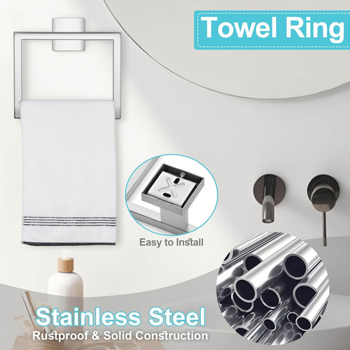 Juego De Accesorios De Baño De 5 Piezas, Juego De Accesorios