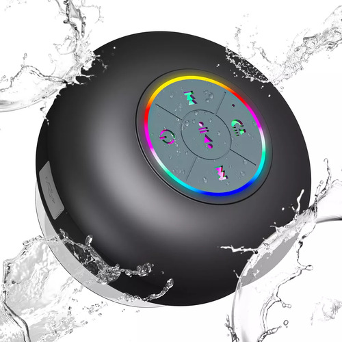 2 Pcs Altavoz Bluetooth Impermeable Con Ventosa For Baño