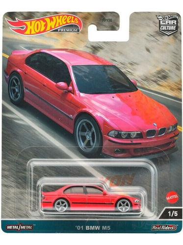 Hot Wheels 1:64 Premium Bmw M5 2001 Canyon Warriors Color Rojo