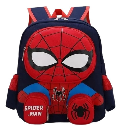 Mochila Infantil De Gran Capacidad De Carga Spiderman
