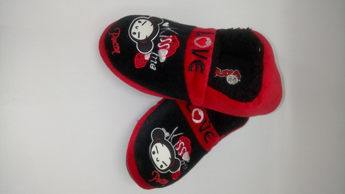 Imagen 5 de 7 de Pantuflas Pucca Personajes Footy Antideslizante Infantil Edu