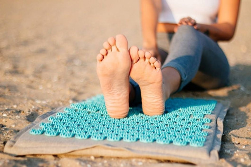 Imagen 4 de 9 de Yoga Mat Oliho Acupuntura Nails Colchoneta Masaje Acupresión