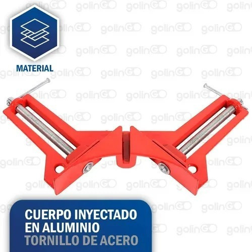 Herramienta Prensa Esquinera Abrazadera Acero Rápido Agarre
