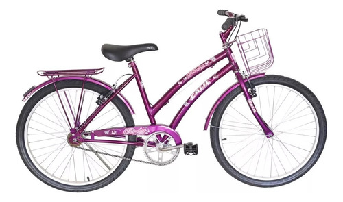 Bicicleta Infantil Calil Cindy Aro 24 Feminina - Violeta