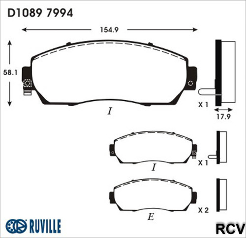 Balatas Disco  Delantera Para Honda Accord Crosstour  2010