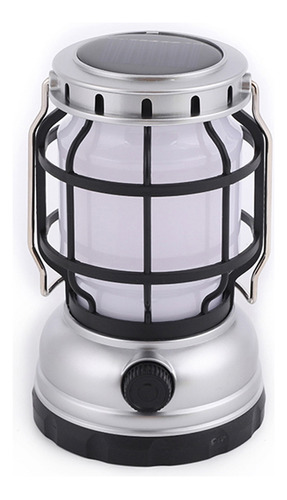 Lâmpada Led Solar Barn Lantern Light Portable Outdoor Campin