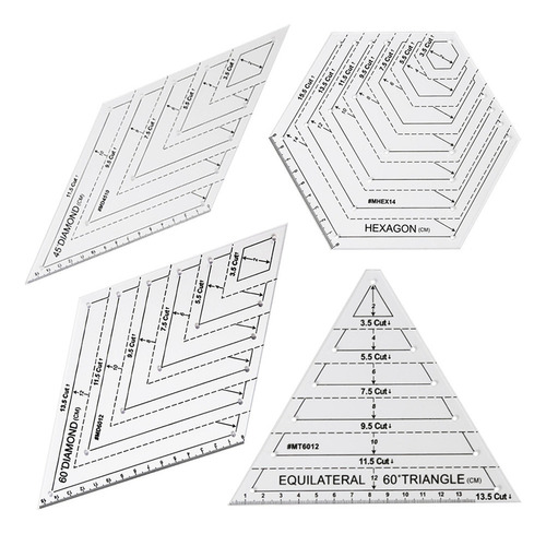 New Plantilla De Corte Z Patchwork, Regla De Corte
