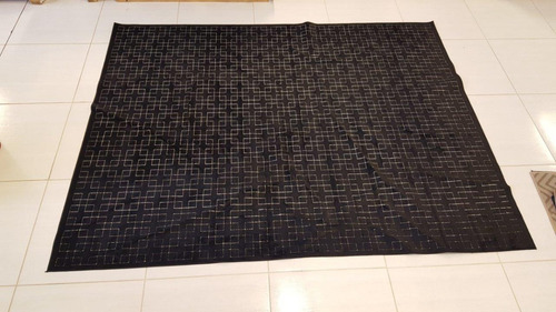 Tapete Belga Illusion Alto Relevo 1,40x2,00m Geometrico 3d Cor Preto