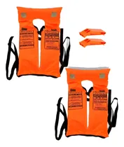 Comprar 2 Salvavidas Poncho Reglament Pna + Silbato Envío Gratis