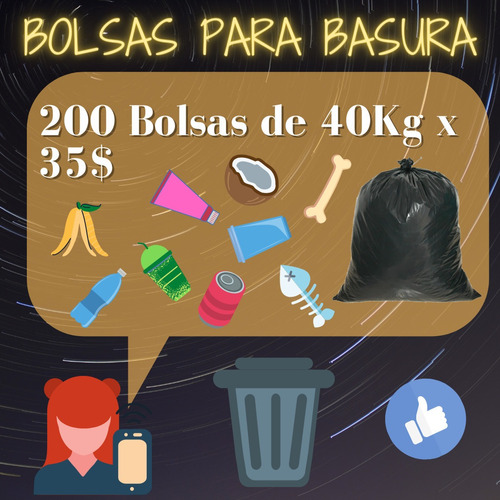 Bolsas De Basura De 40 Kg