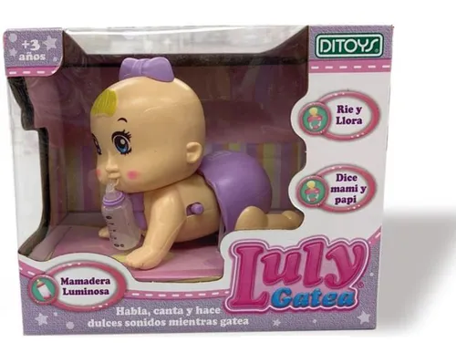 Luly Gatea Rie Y Llora Mamadera Luminosa Ploppy 692374 MercadoLibre