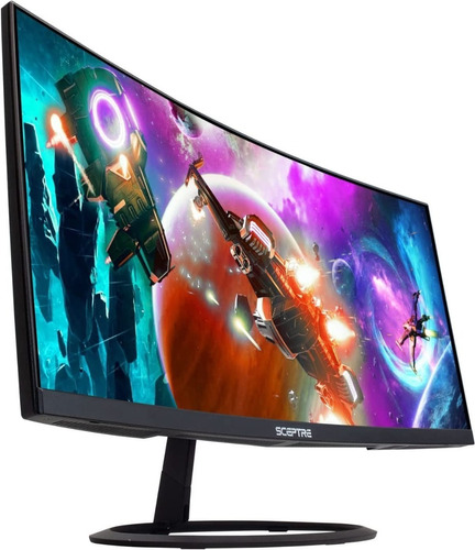 Monitor Led Para Juegos Sceptre Curved 30 21: 9 2560x1080p Color Negro 100V/240V