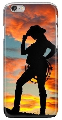 Funda Celular Mujer Vaquera Botas Sombrero Caballo 