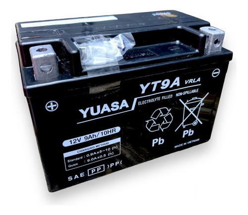 Bateria Moto Yuasa Yt9a = Ytx9-bs