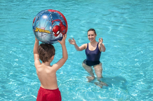 Imagen 9 de 10 de Bestway Pelota Inflable Spider-man 98002 Hombre Araña 51 Cm