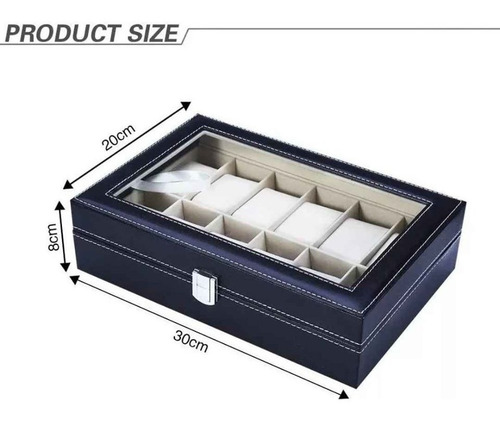 Organizador Para 12 Relojes Joyas