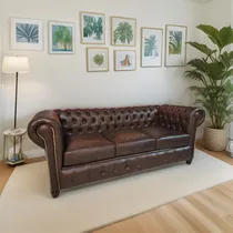 Comprar Sillón Sofa Chester Chesterfield 3 Cuerpo Directo De Fabrica