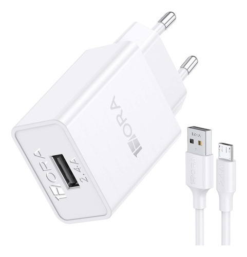 Carregador 1hora Gar124 12w Adaptador Porta Usb-a Cabo 1 M
